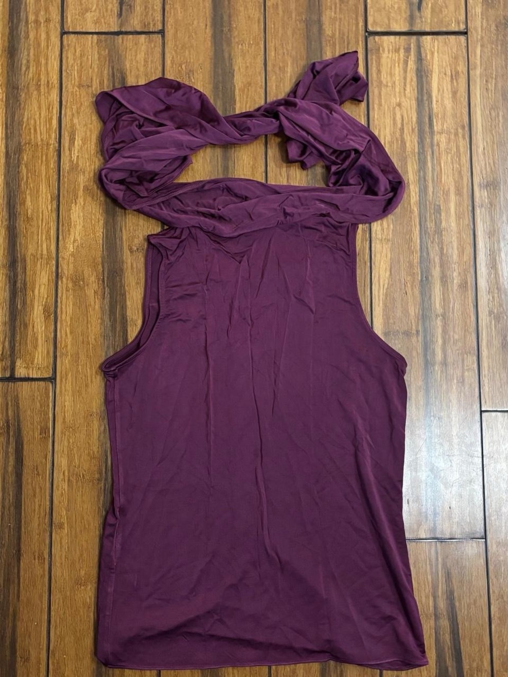 purple halter neck top - banana republic